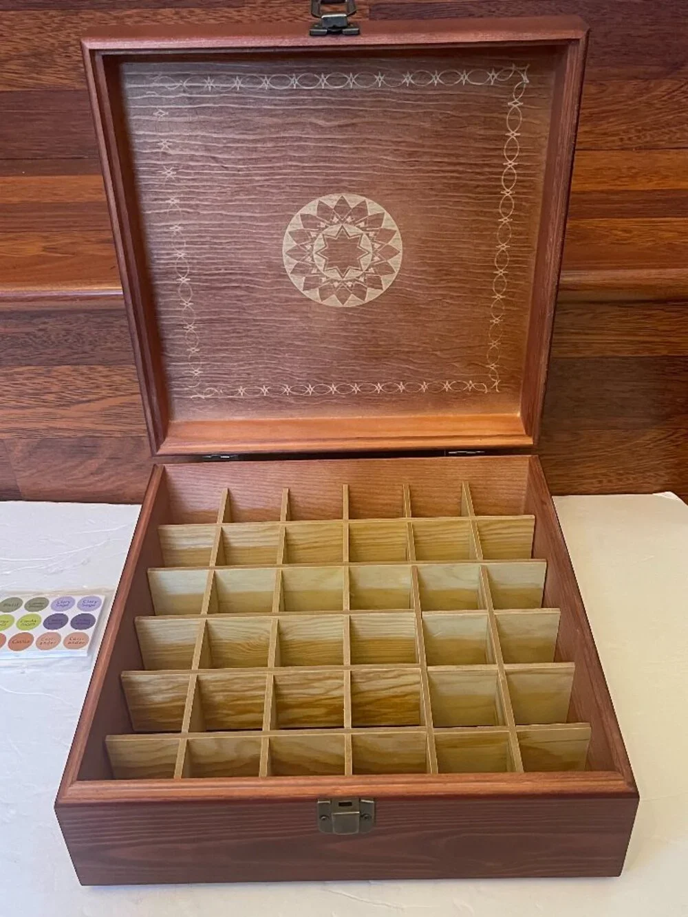 Wooden Essential Oil Storage/Trinket Box Holds 36 Bottles